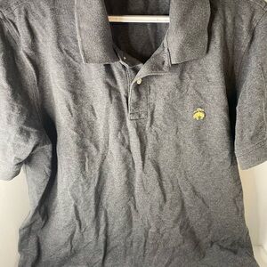 Brooks Brothers Charcoal Polo with Gold Logo